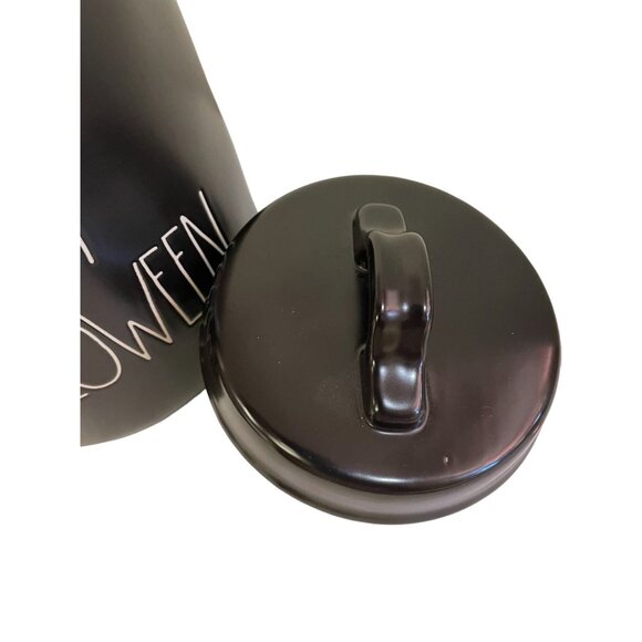 RAE Dunn Cannister Black Happy Halloween Kitchen Cookie 8"H x 8.5"W - Picture 8 of 14